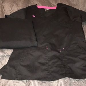 black scrubs
